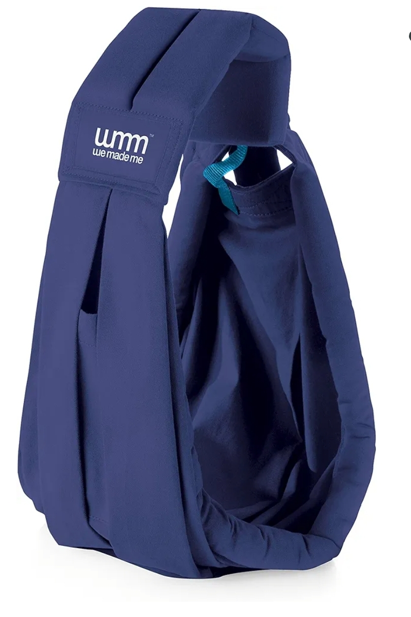 smile hammock sling baby carrier blue thumbnail