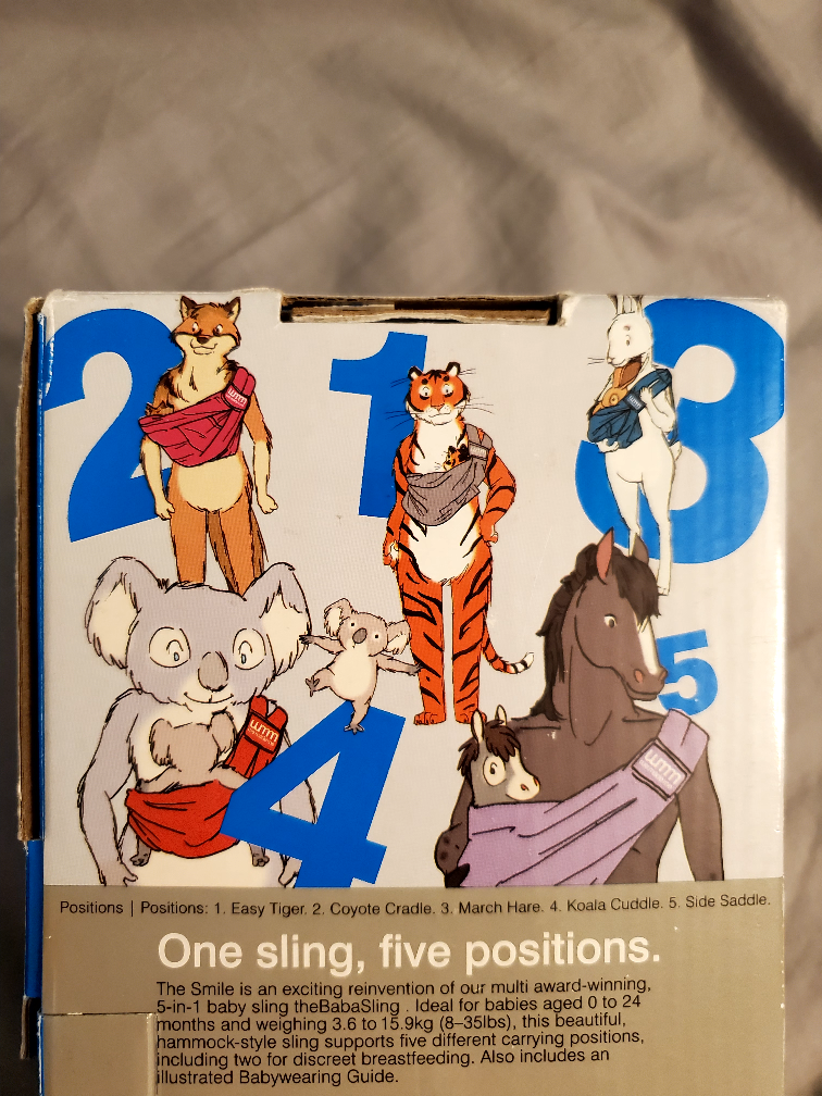 smile hammock sling baby carrier blue image indicator(3)