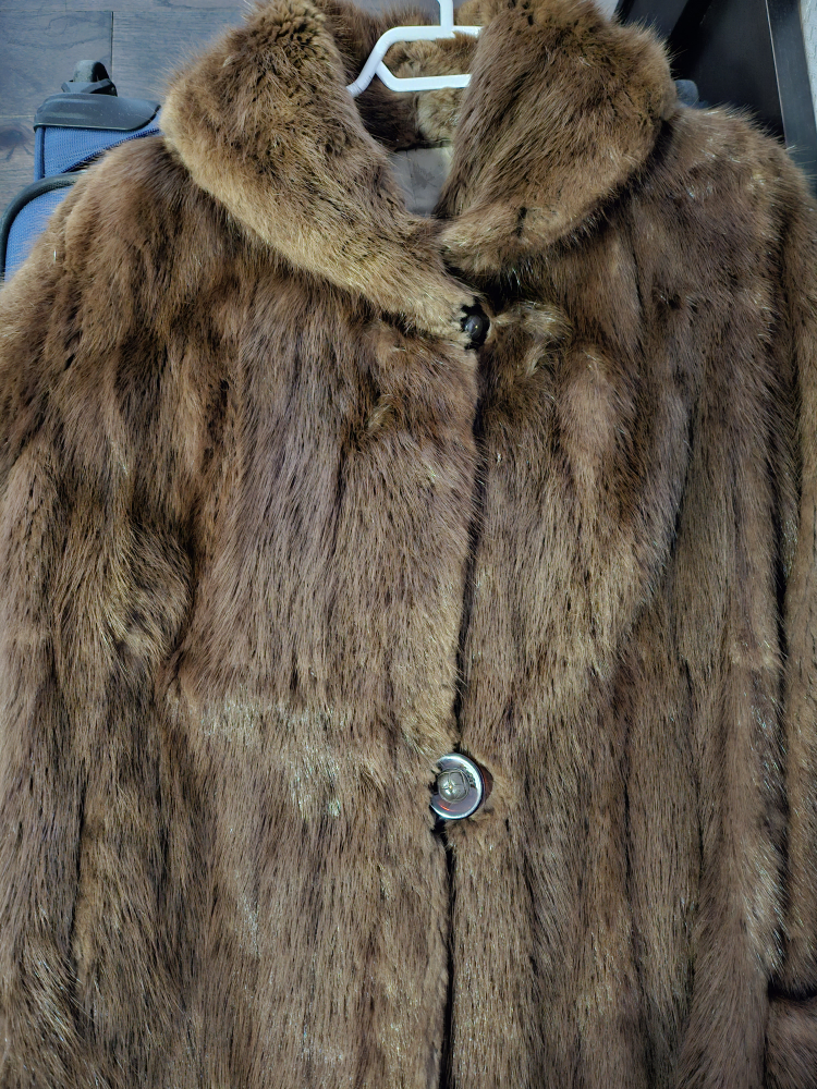 Fur jacket size M thumbnail