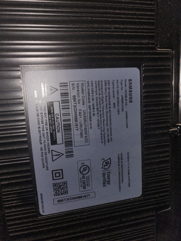 samsung 55' television - photo 2
