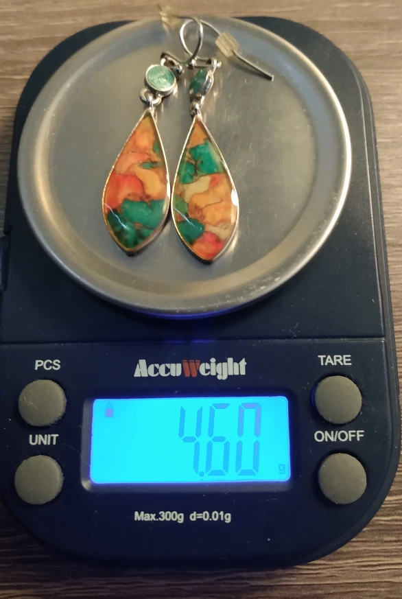 Earrings. Silver with colored enamel. - photo 3