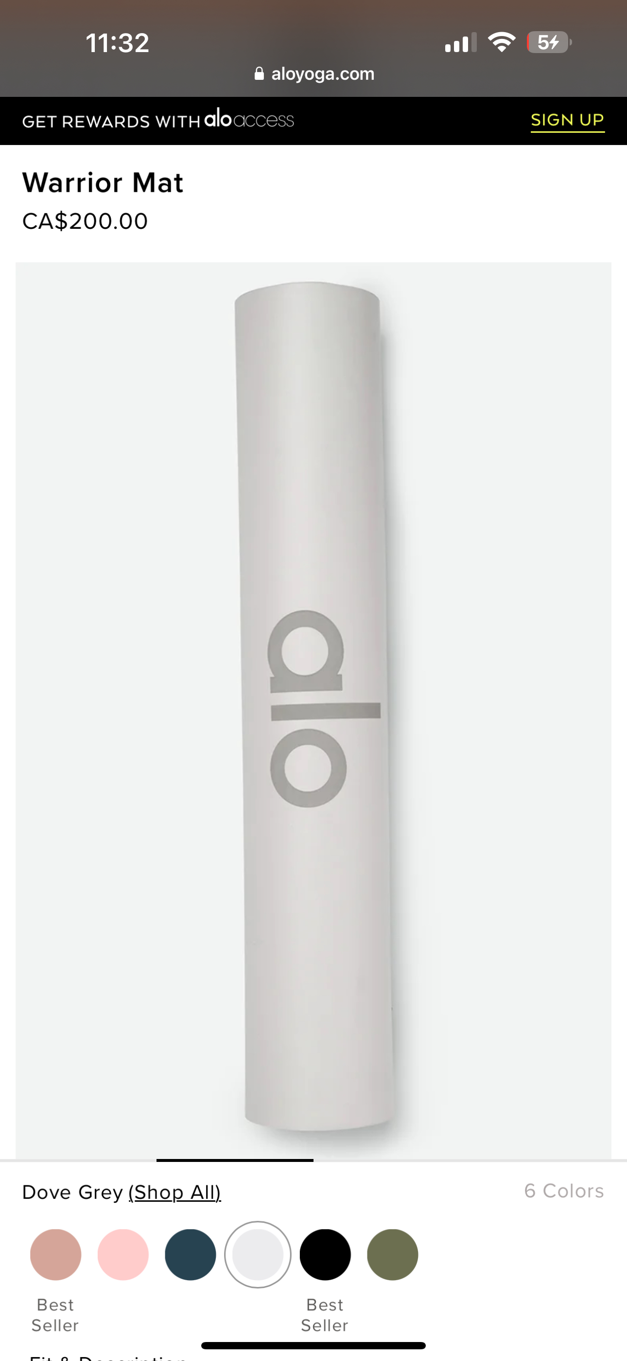 Alo yoga mat - New with shipping box thumbnail