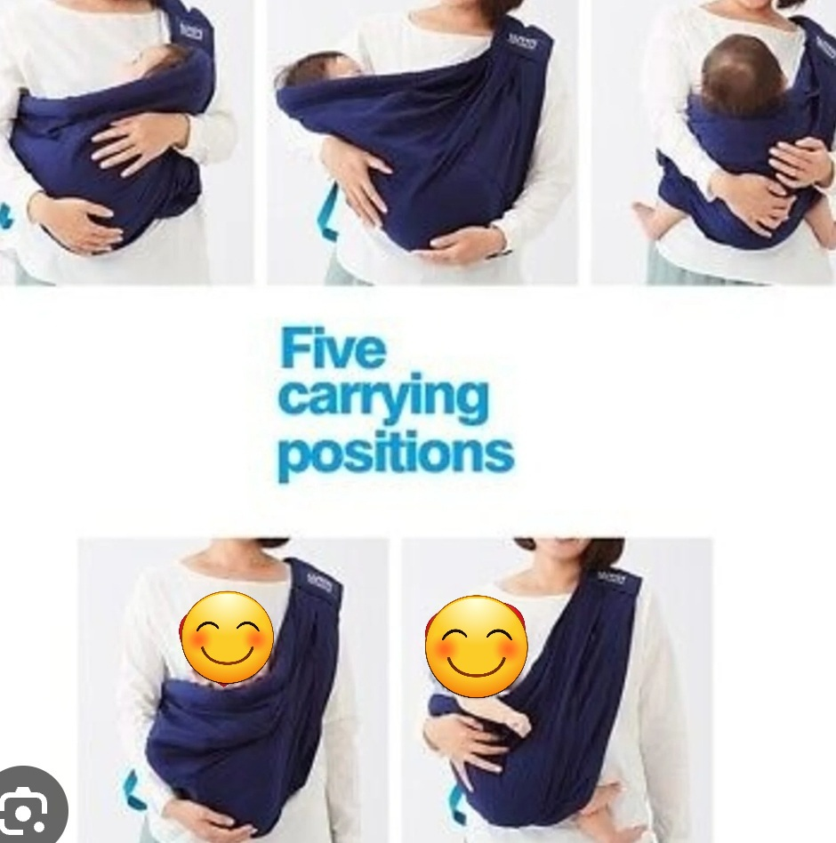 smile hammock sling baby carrier blue - photo 2