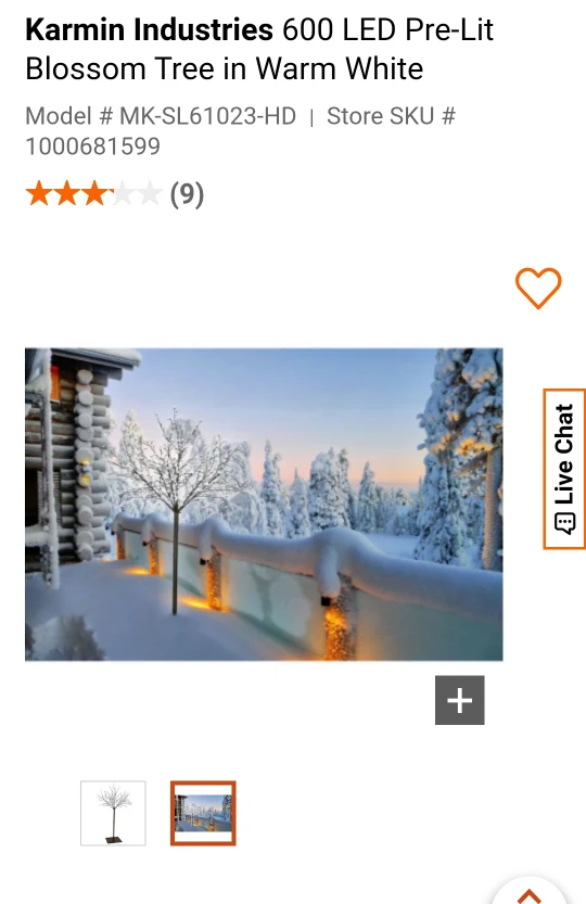 600 LED Pre-Lit Blossom Tree for Christmas image indicator(4)