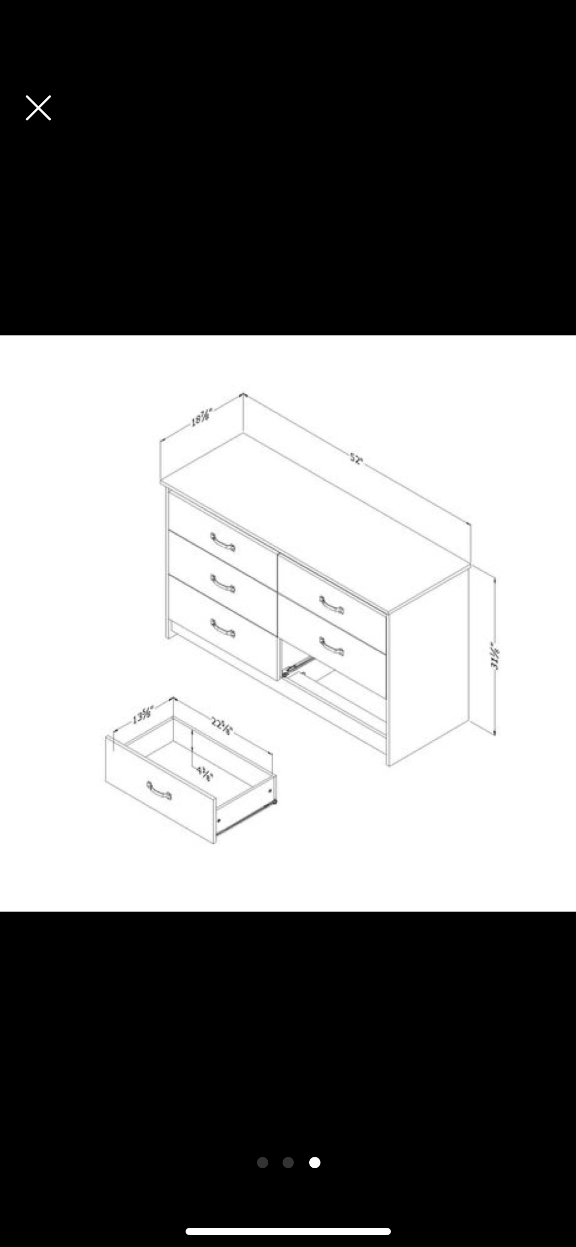 South Shore 6-drawer dresser - photo 3