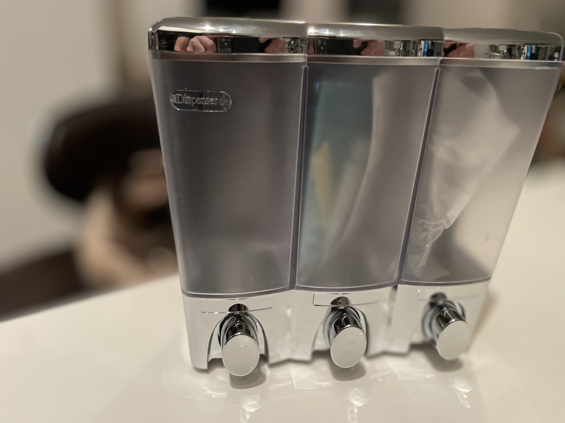 Soap dispenser with 3 chambers image indicator(5)