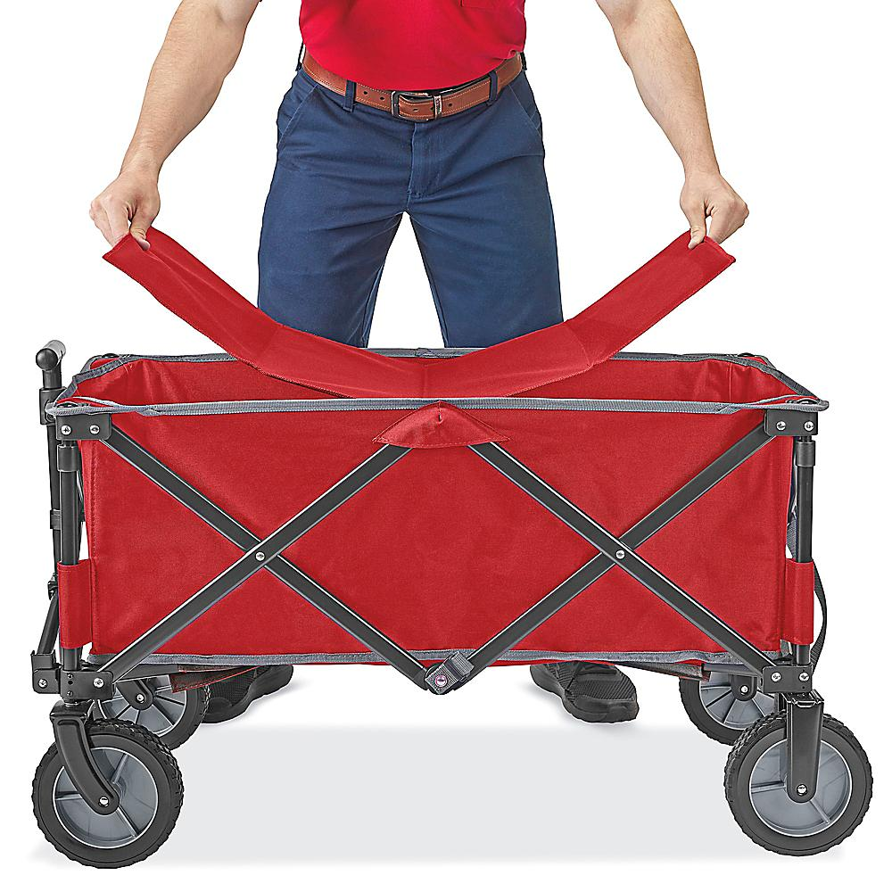 Unboxing a brand-new red wagon from Uline - photo 2