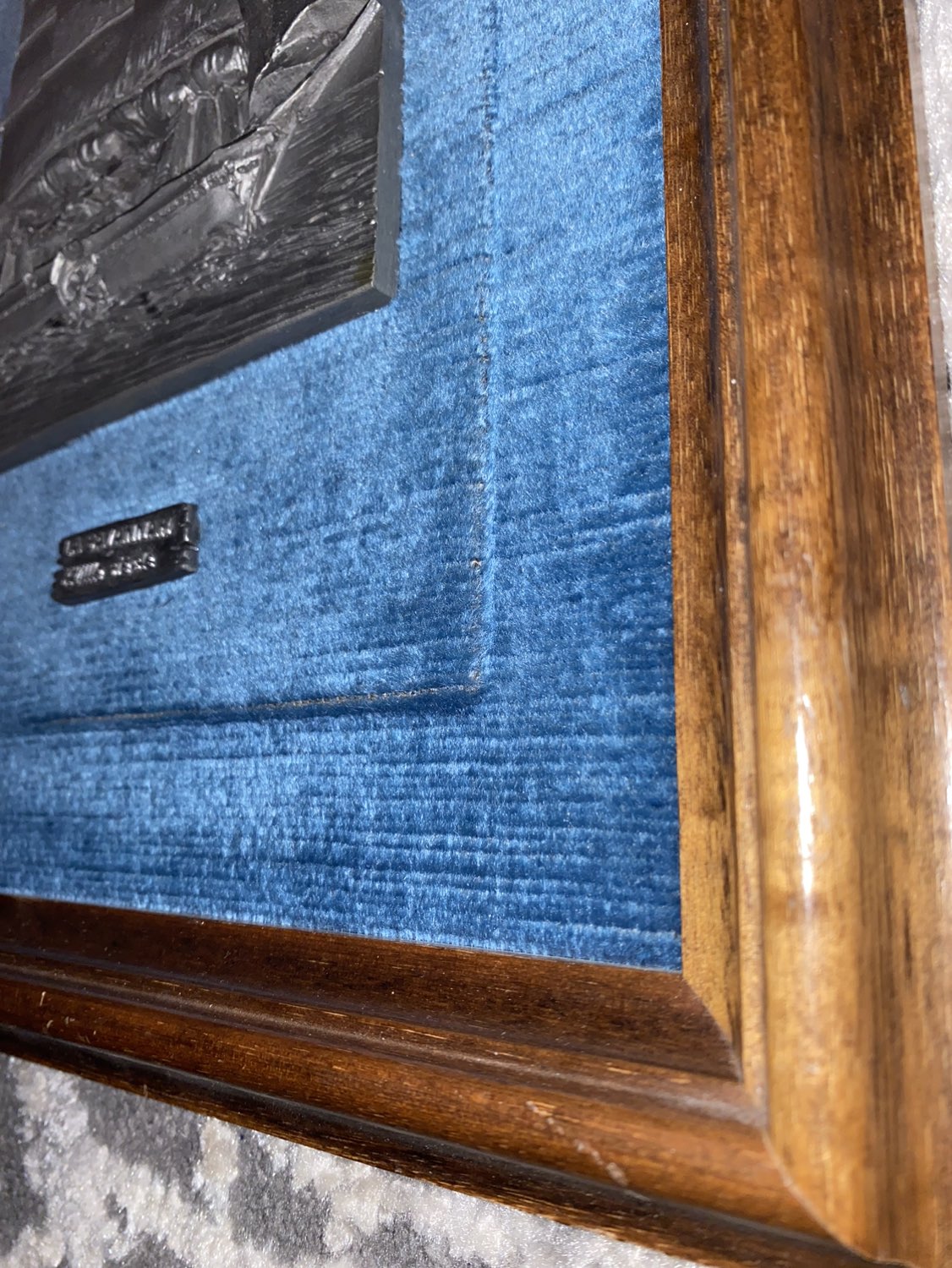 Vintage Pewter Artwork - set of 2 framed ships image indicator(6)