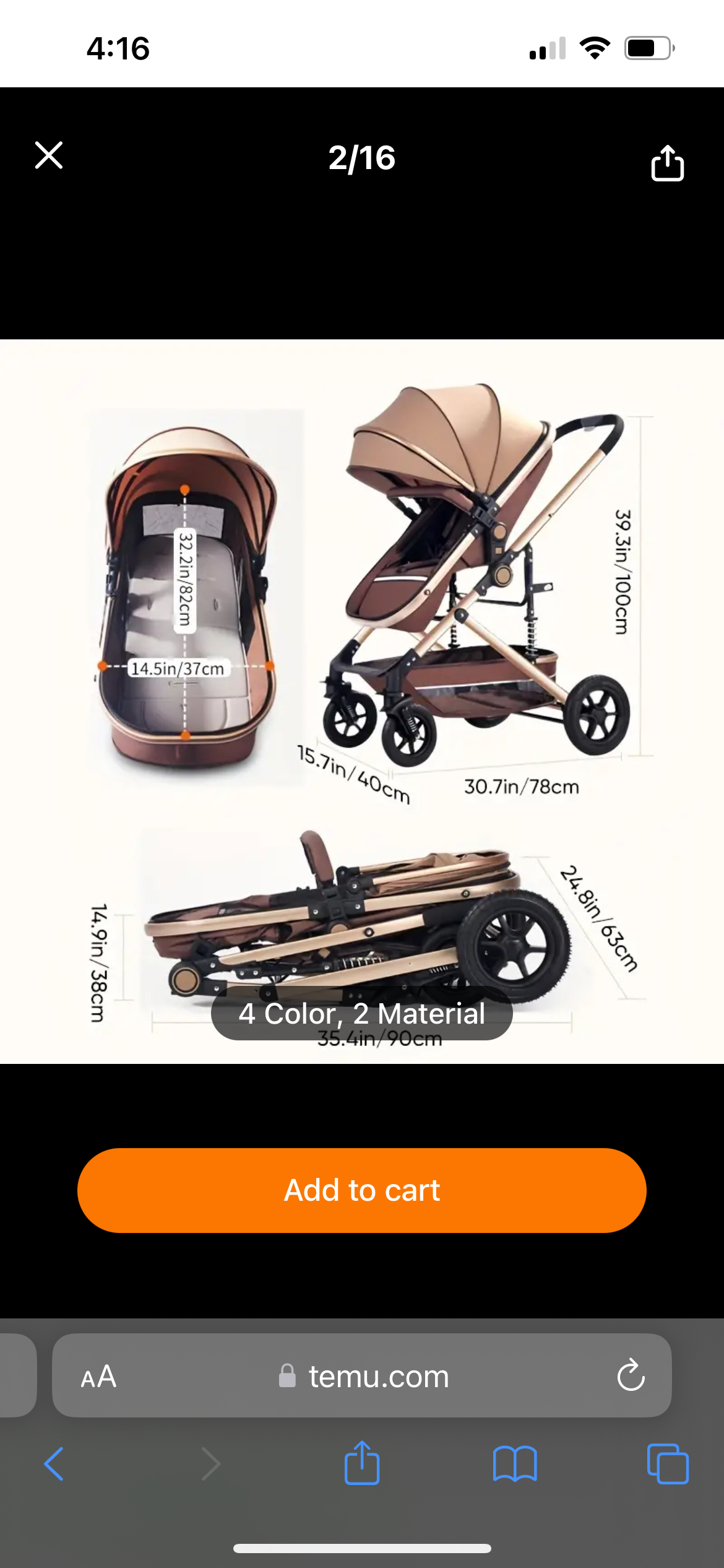 Baby stroller brand new image indicator(6)