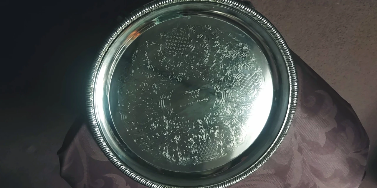 Silver Plated Tray and two Vase 🎁 image indicator(2)