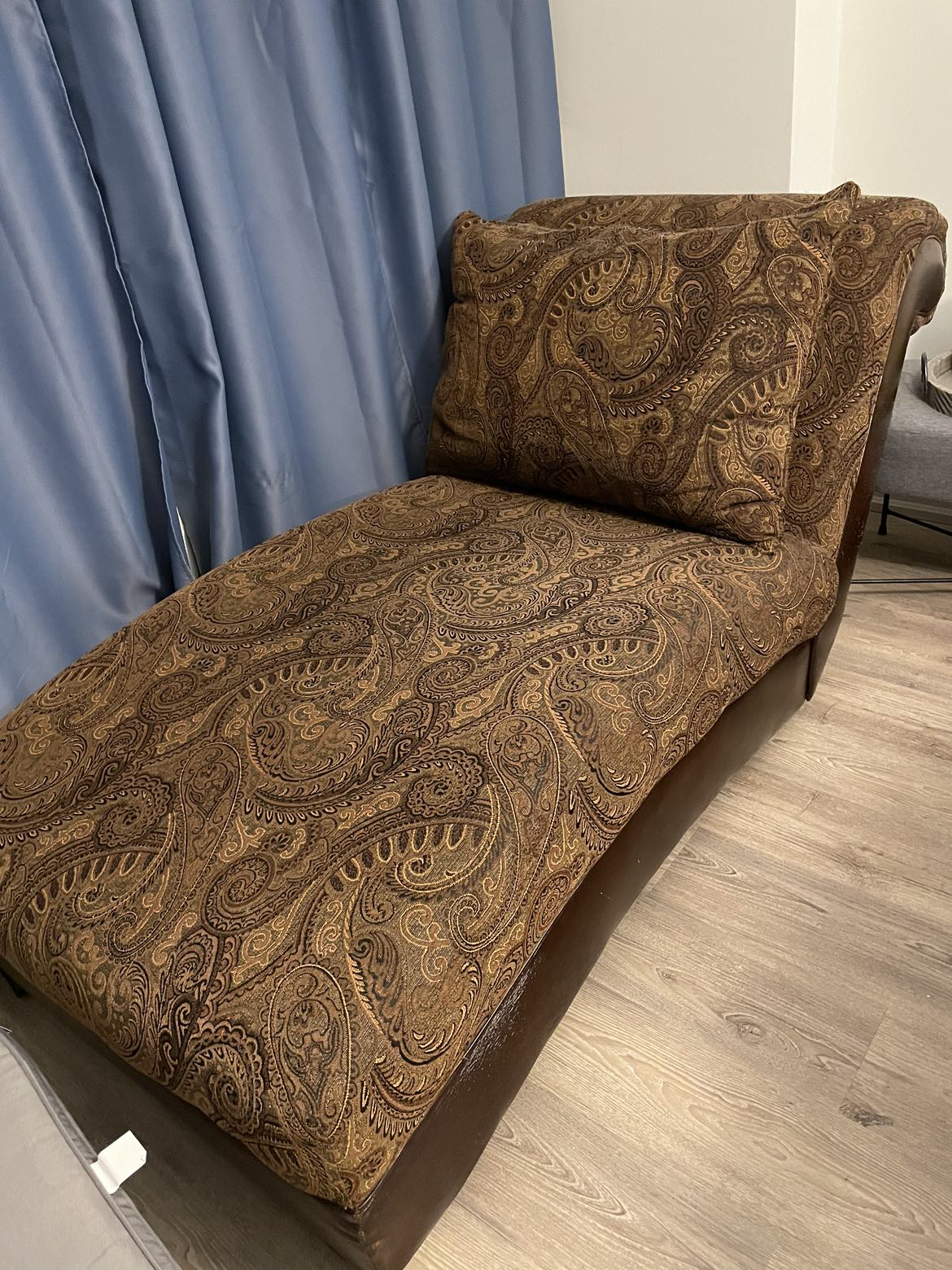 Brown Paisley Chaise thumbnail