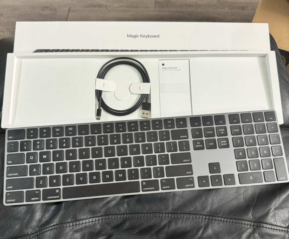 Magic keyboard and trackpad