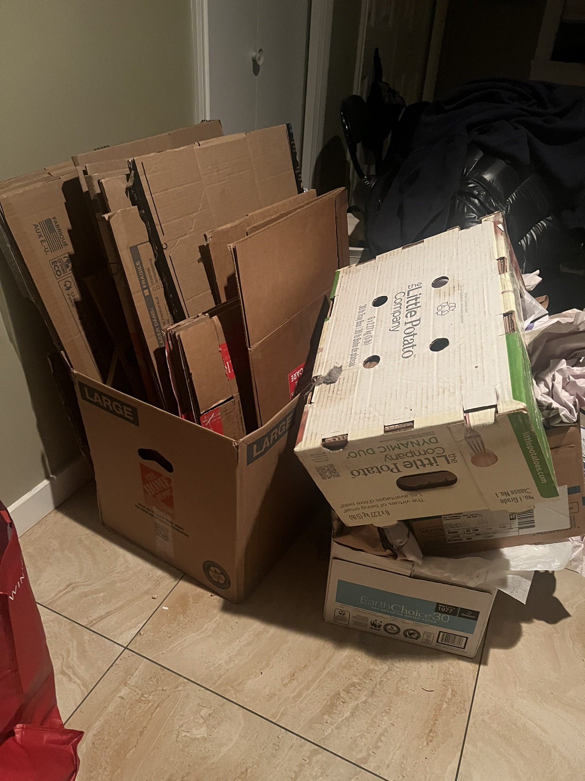 Boxes and wrapping paper