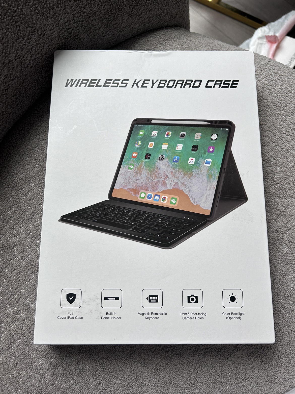 Ekbense  Ultra-Slim Wireless Keyboard Case thumbnail