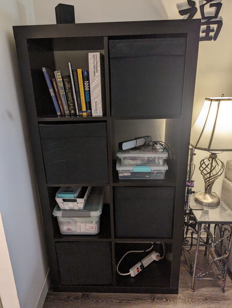Ikea Kallax black/brown cube storage(2x4)(please read ad)