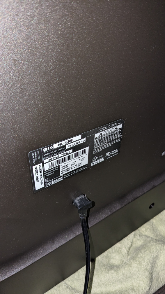 49" 4k LG smart tv image indicator(3)