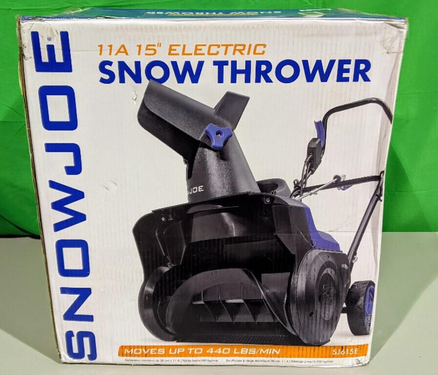 New Snow Joe 15" Electric Snow Thrower