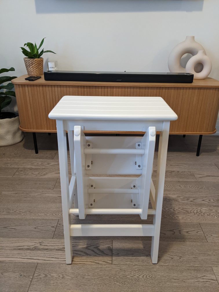 Wayfair 3-step folding wood stool / ladder image indicator(3)