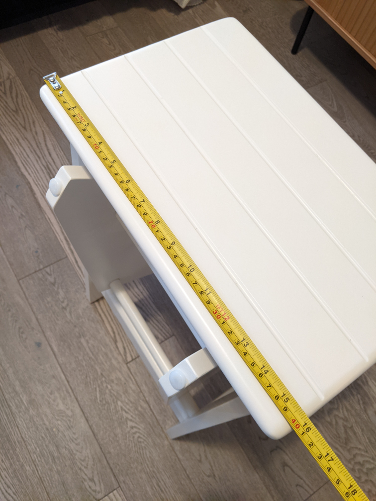 Wayfair 3-step folding wood stool / ladder image indicator(8)