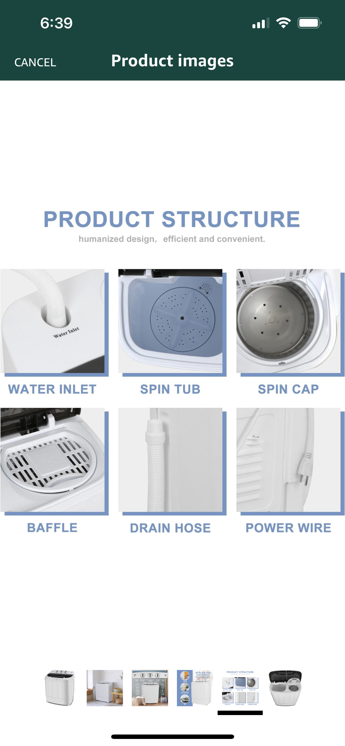 Portable Mini Washing Machine and Spin Dry - photo 5