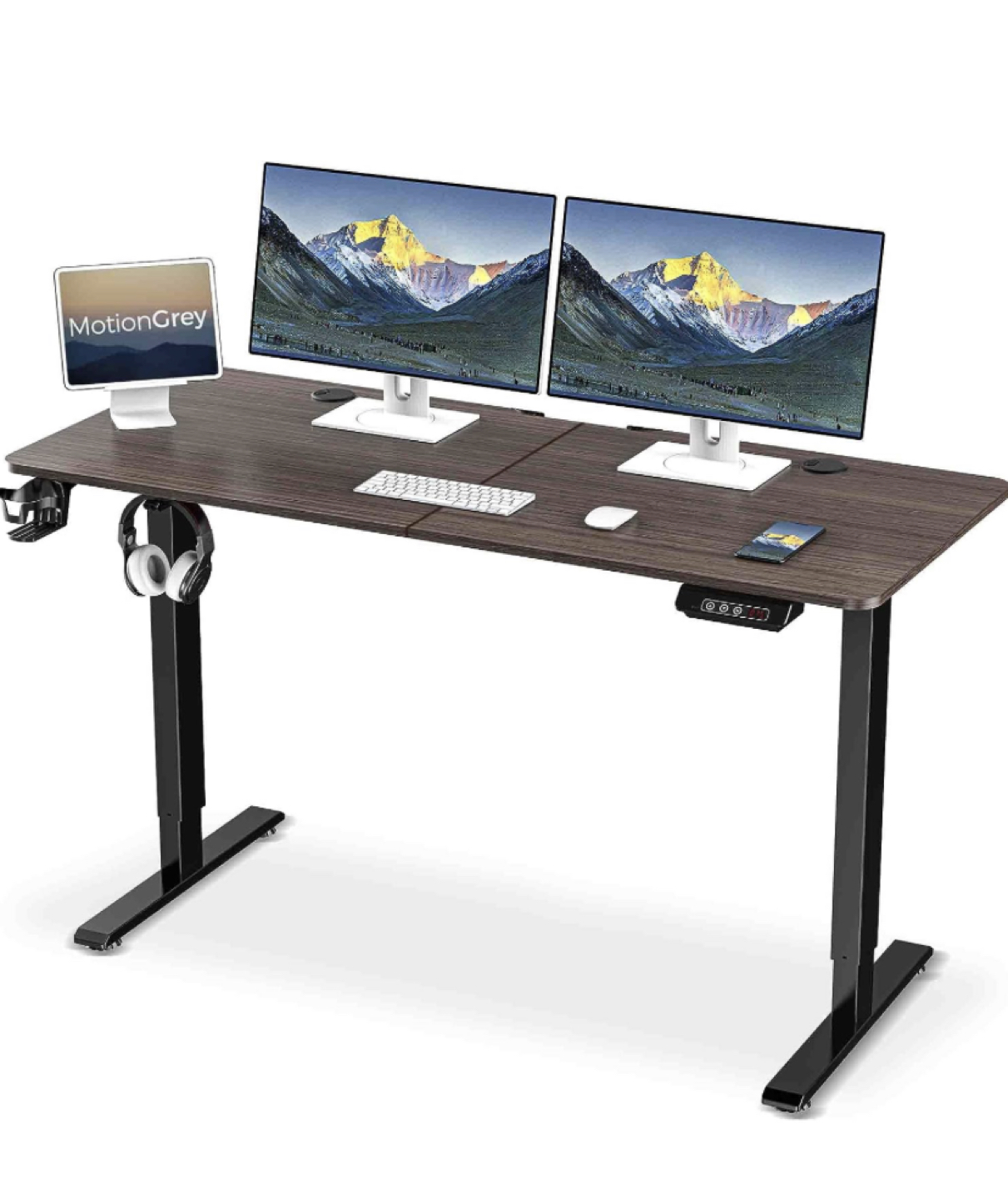 MotionGrey Electric Adjustable Standing Desk 43" x 24" - photo 4