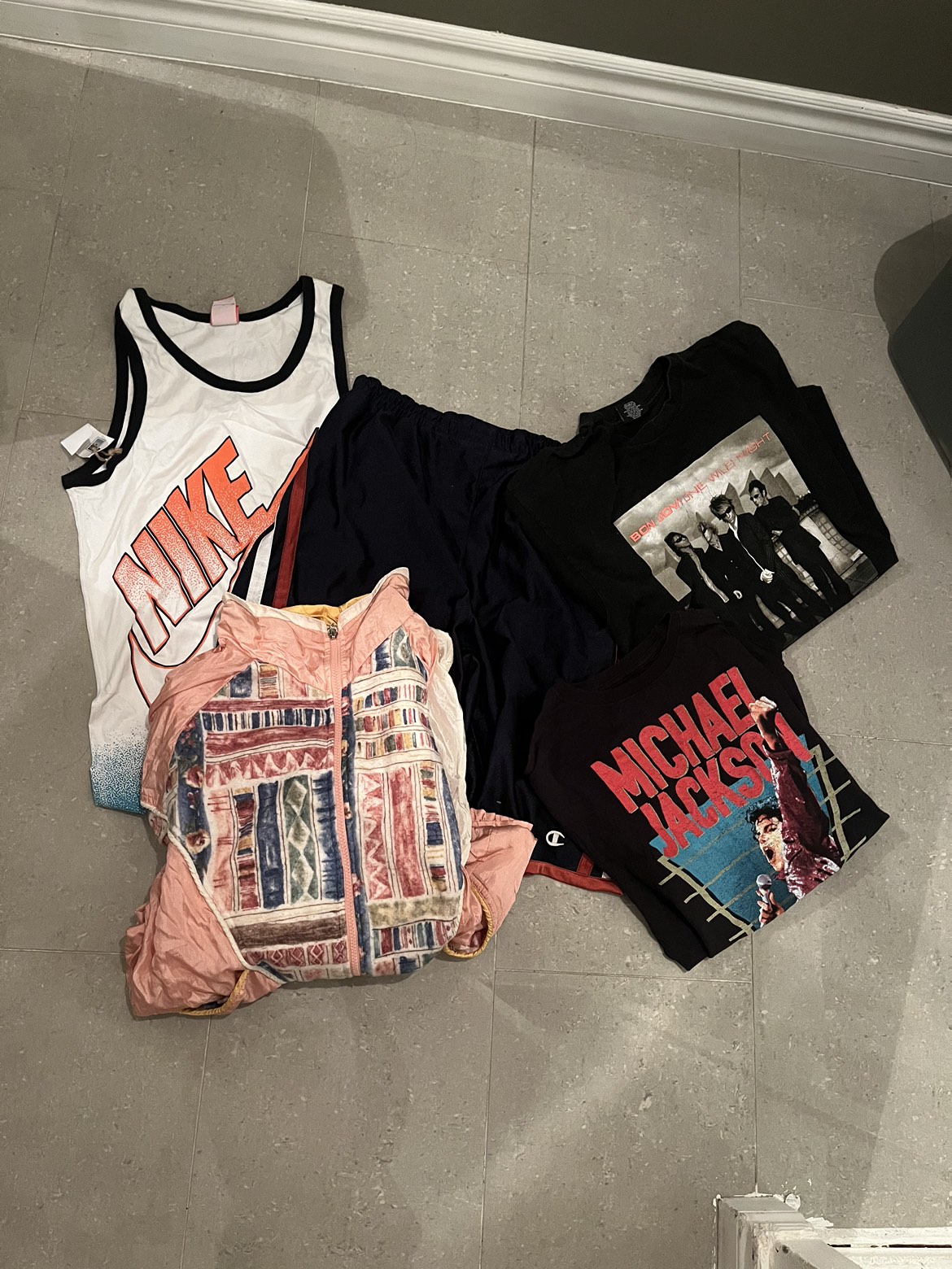 Bin of men’s & women’s vintage clothing - photo 3