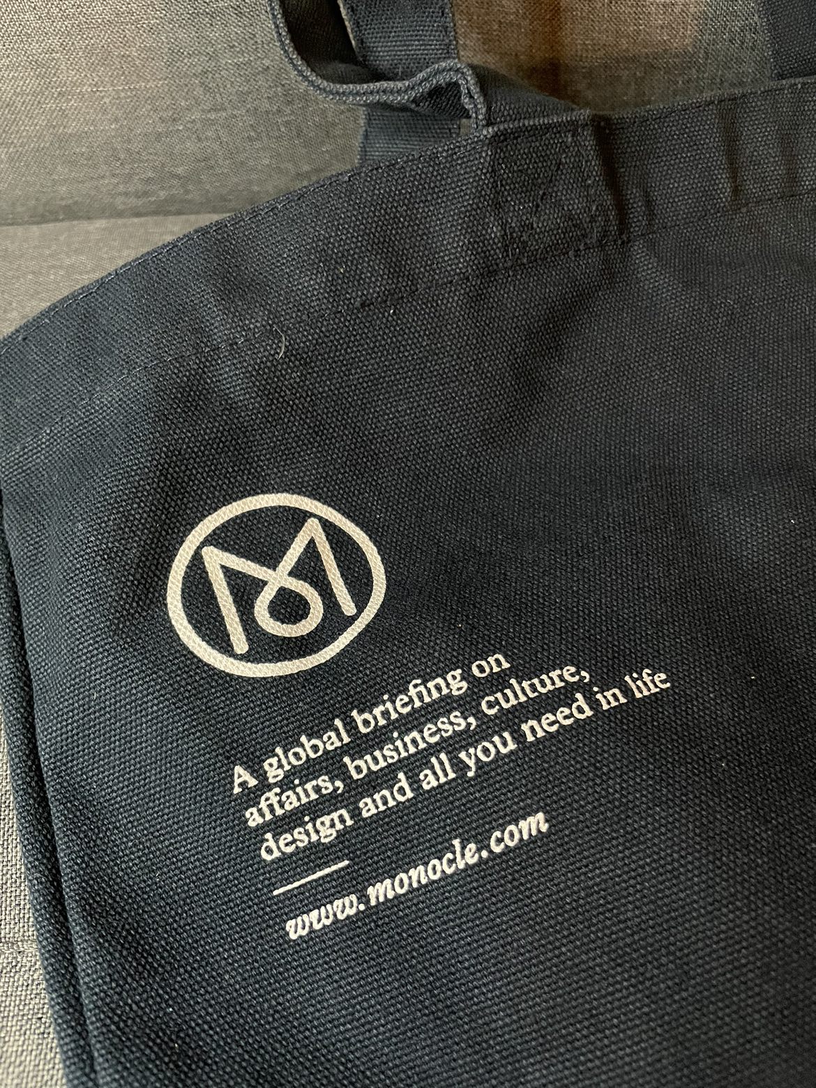 Monocle Navy Blue Tote Bag image indicator(3)