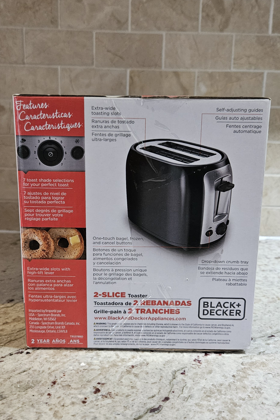 Black Decker 2-Slice Extra Wide Toaster image indicator(2)