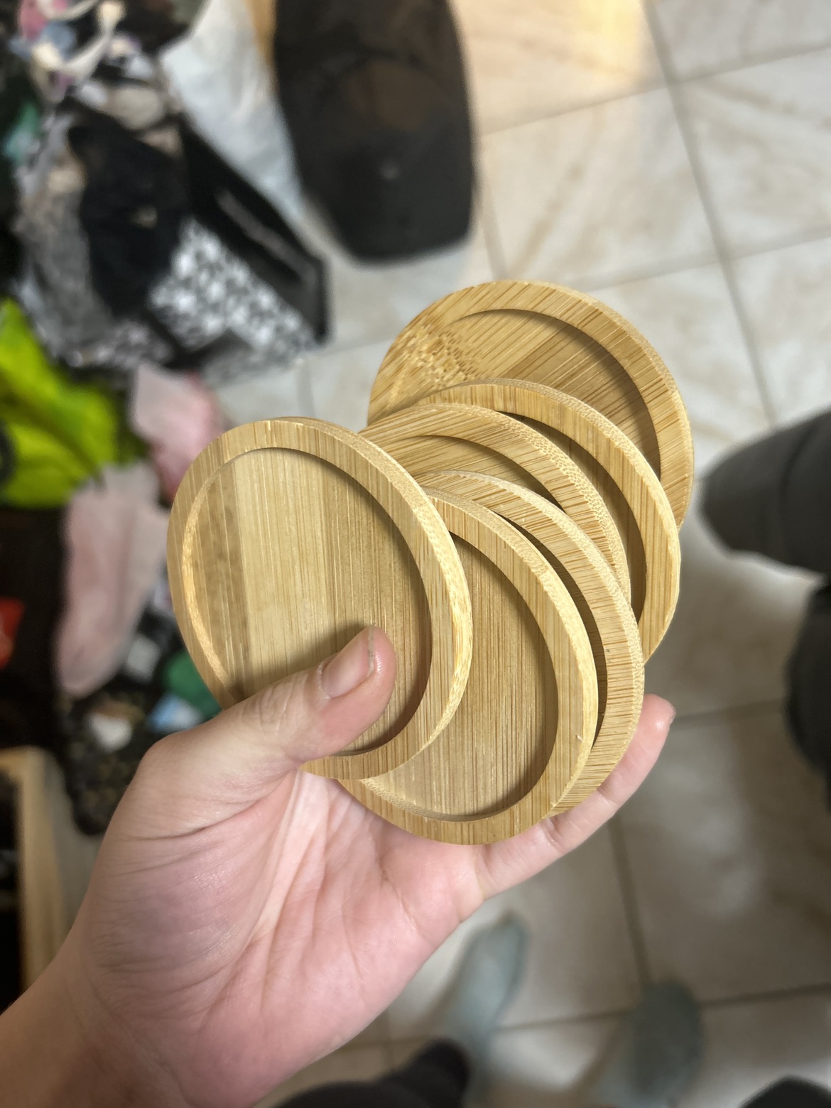 6 Wooden Coasters #SellingSpree thumbnail