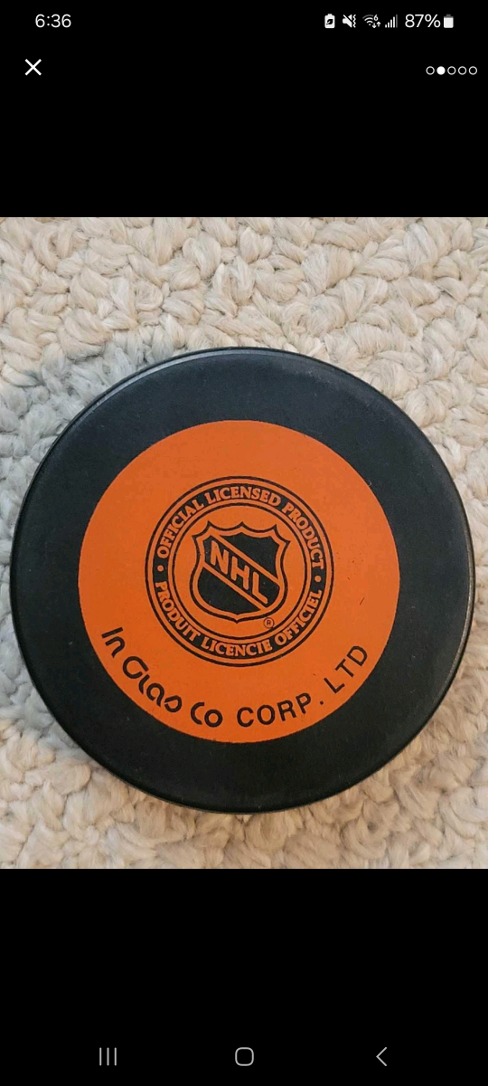 San Jose Sharks NHL official Early 1990s Hockey puck image indicator(2)
