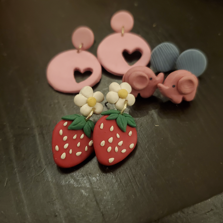 Clay Earrings #freecycle