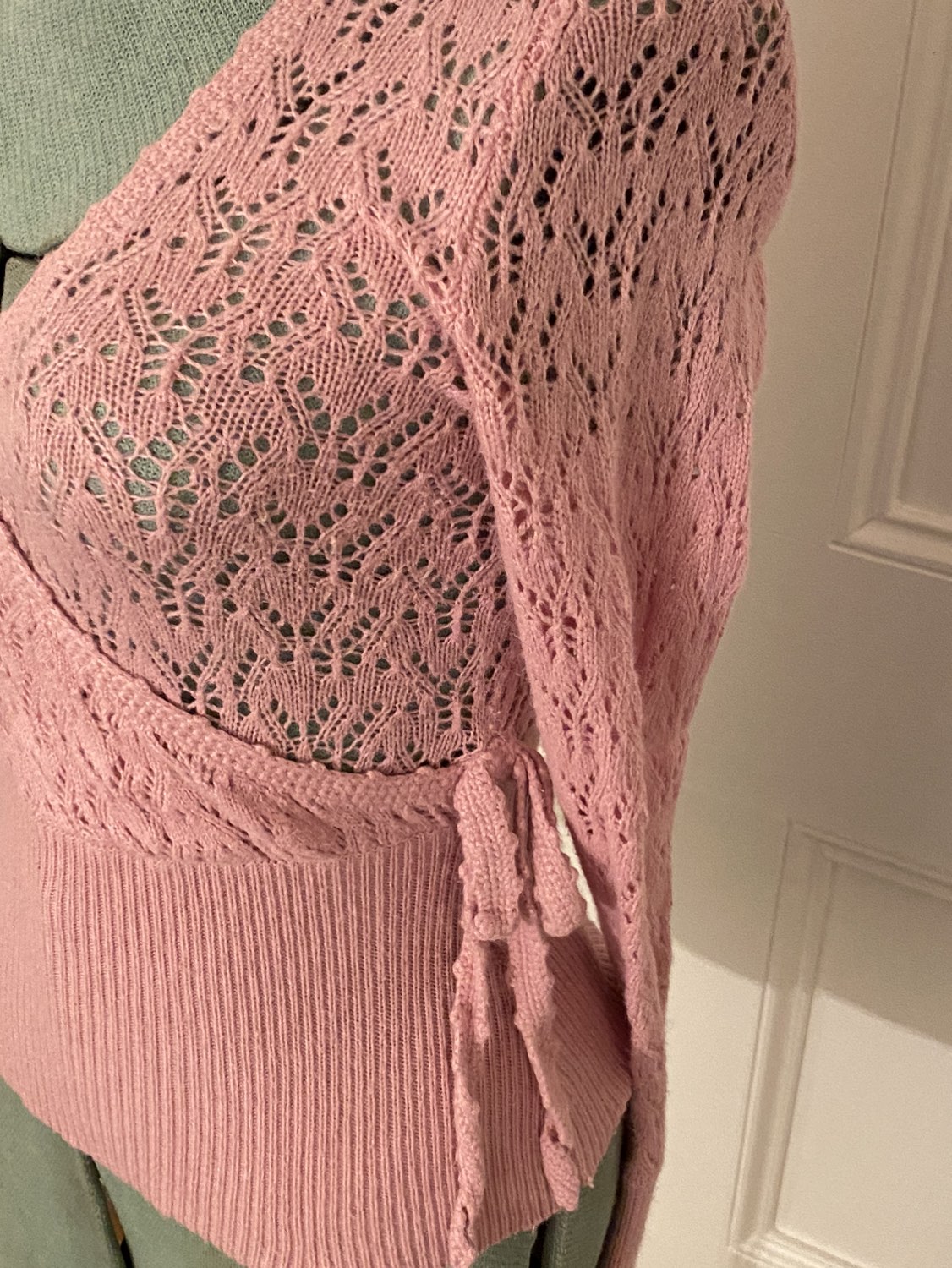 Pink Crossover Sweater - Medium image indicator(4)