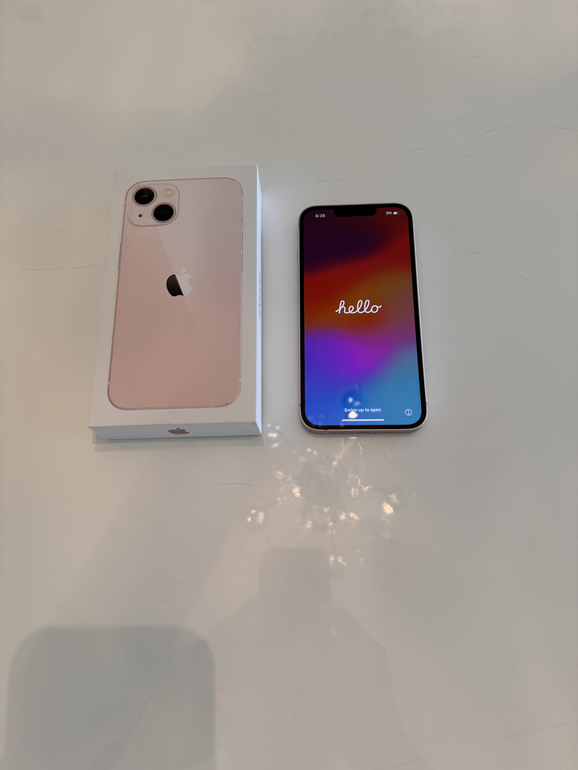 Unlocked pink iPhone 13 in euc - photo 2