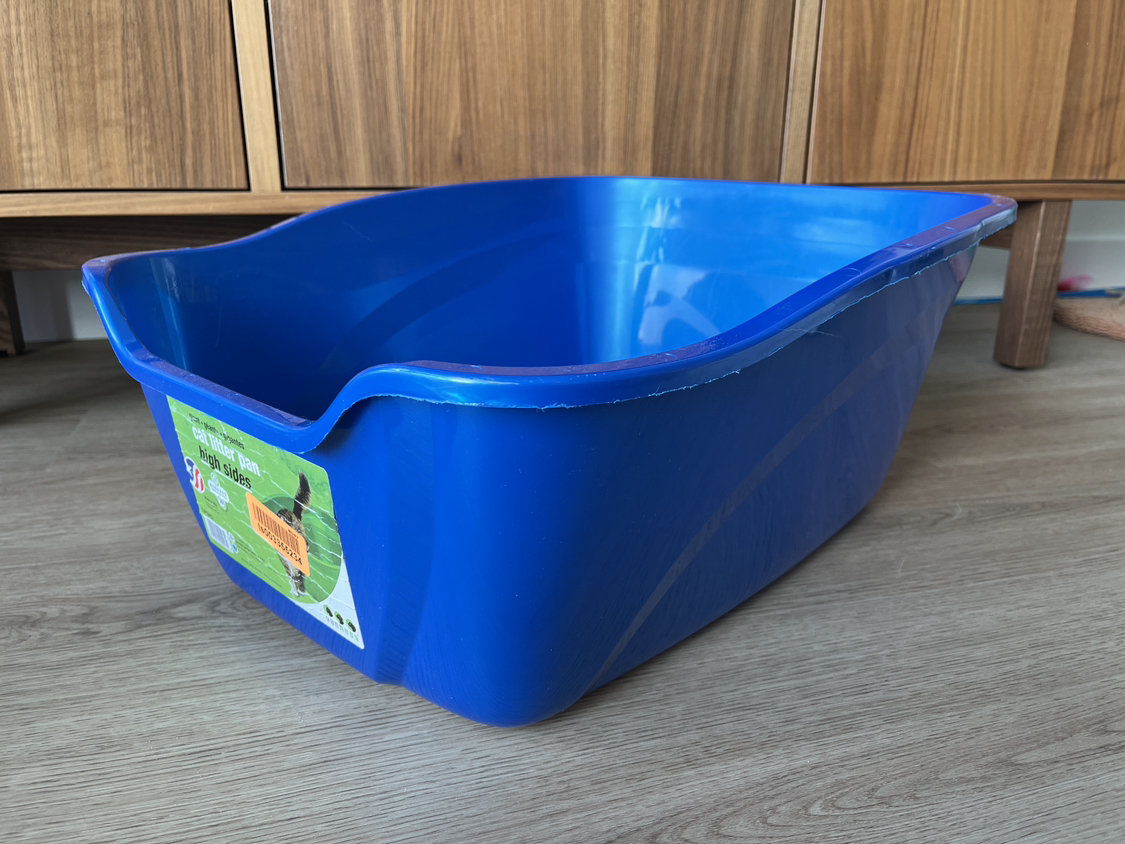 Blue Plastic Bin