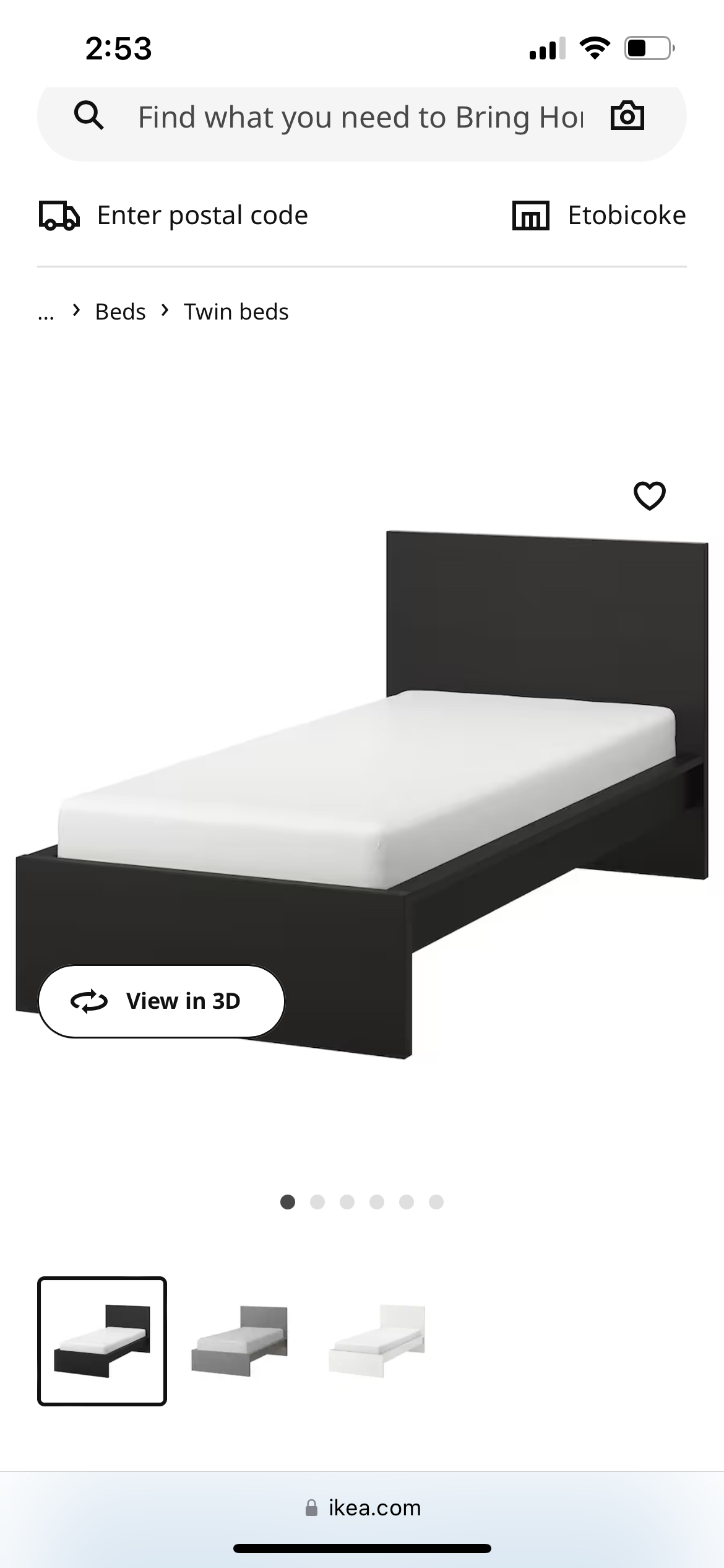Ikea Single malm bed low rise image indicator(2)