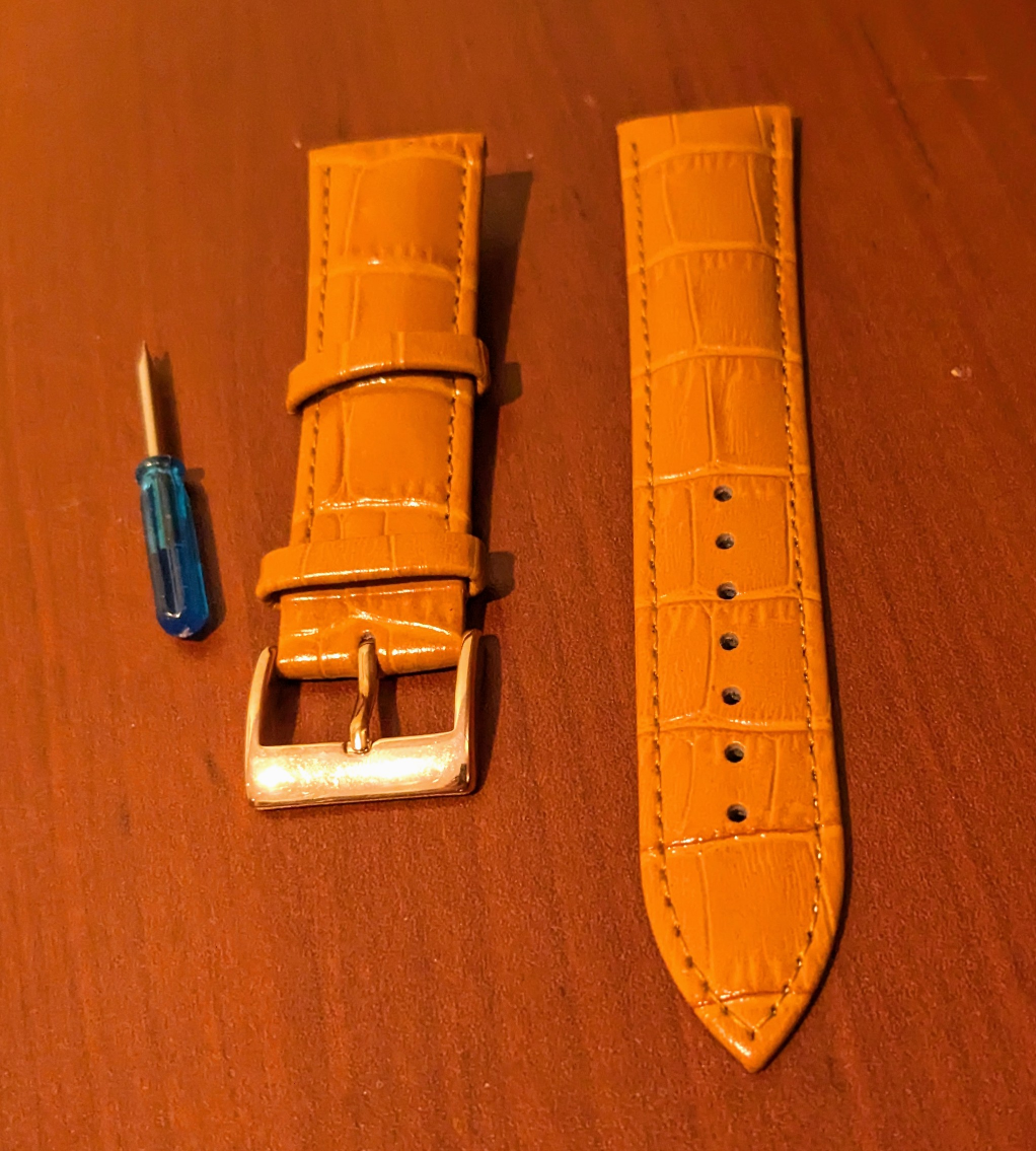 NEW Genuine Leather Watch Band 22mm width