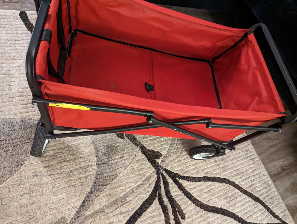 foldable wagon- squeaky thumbnail