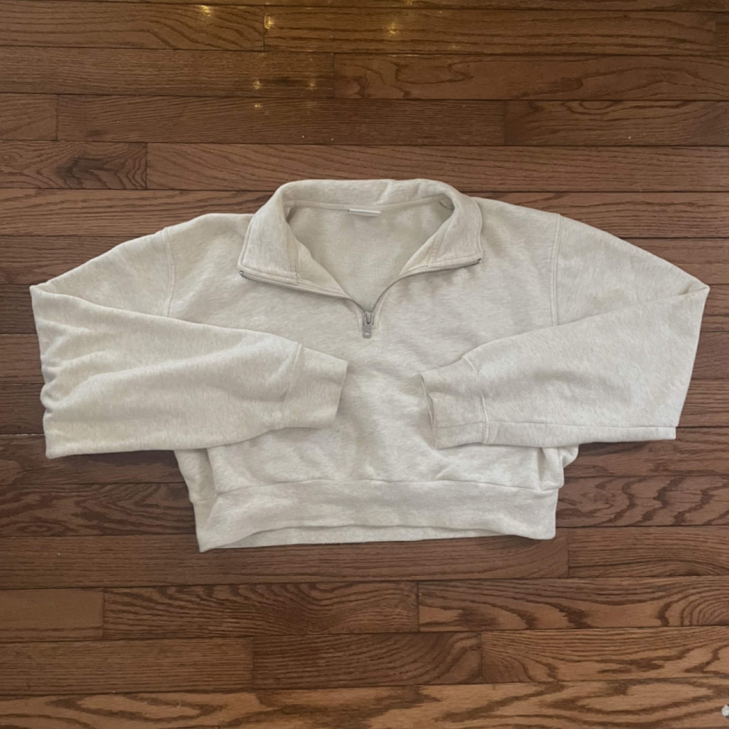 Aritzia TNA 1/4 Zip Cropped Sweater thumbnail