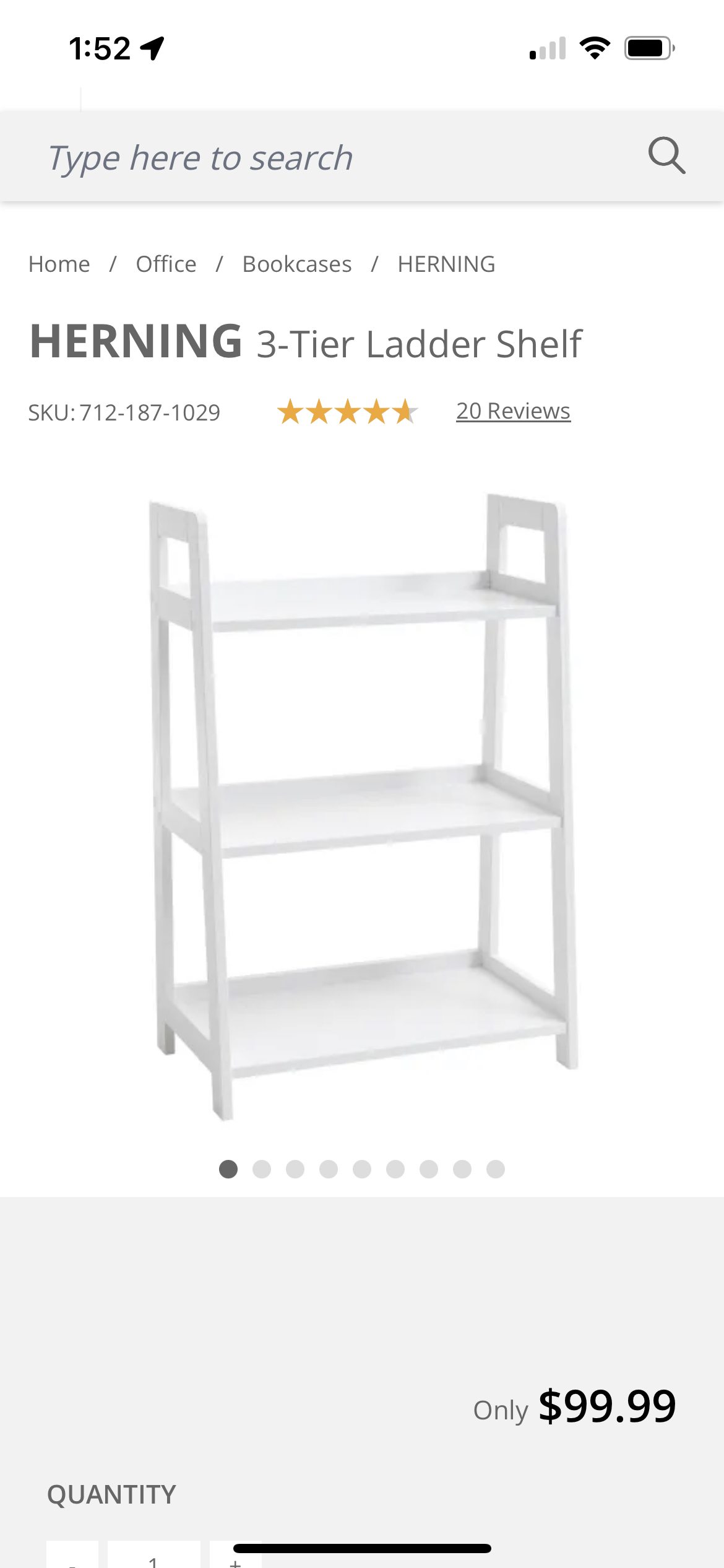 Jysk bookcase new in box
