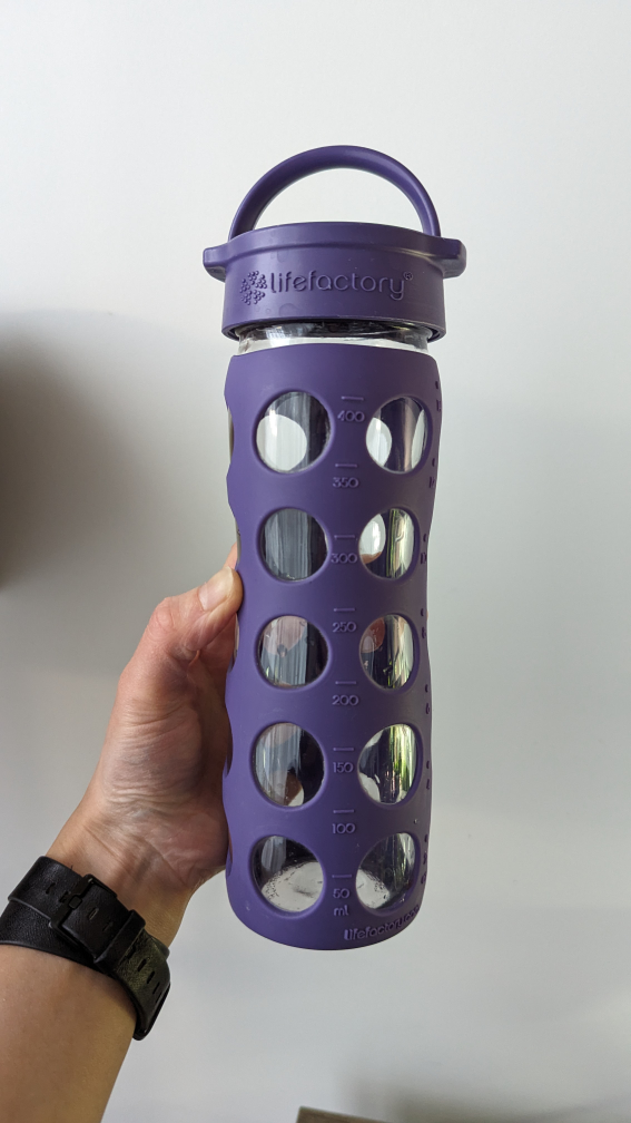 Glass water bottle - max 14oz / ~425ml #freecycle thumbnail