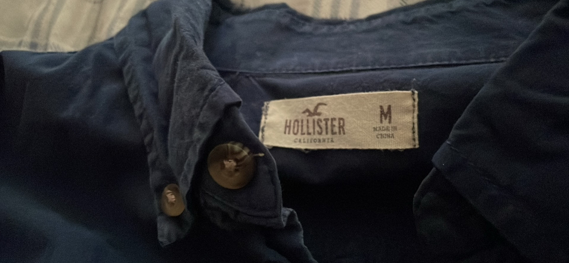 American Eagle navy blue shirt, medium size #Declutter - photo 2