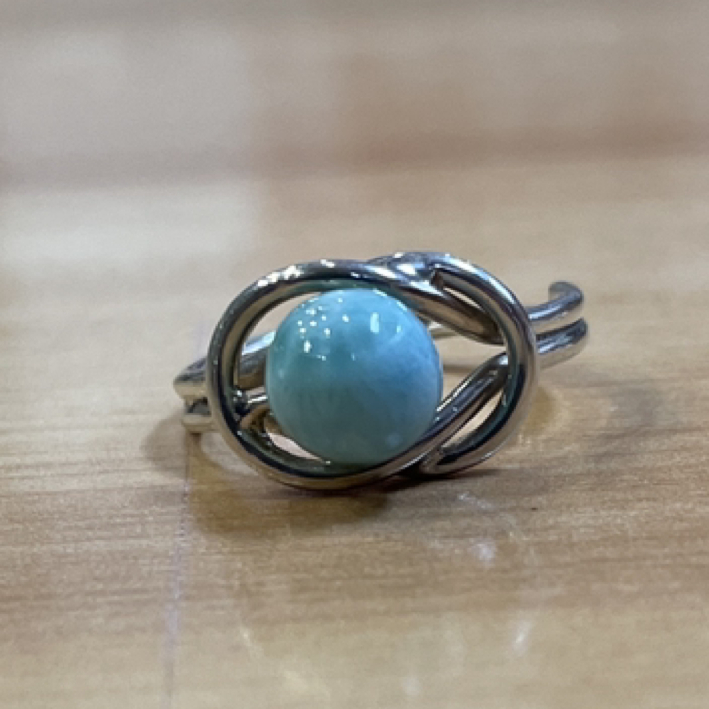 Sterling silver with Blue Stone Ring 🎁