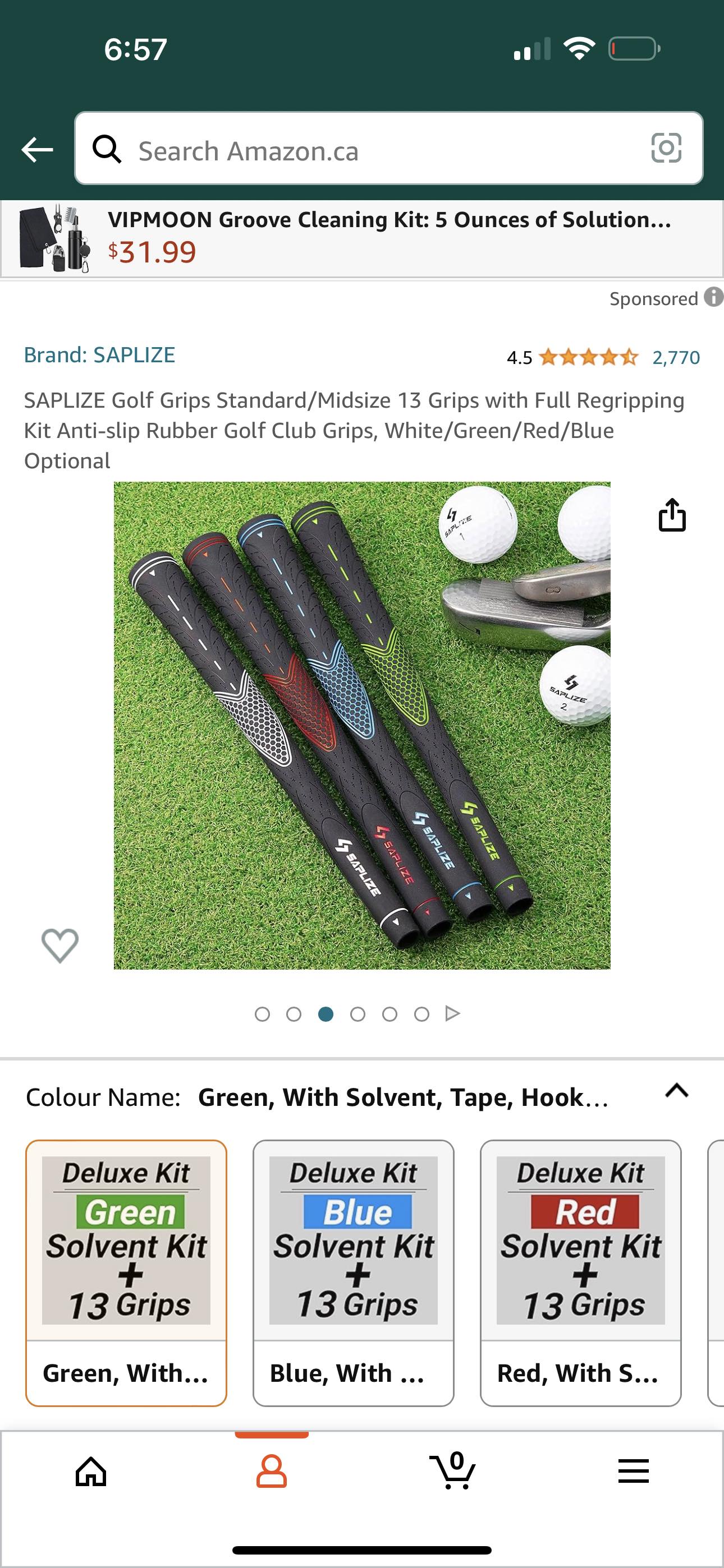 13 Golf club grips