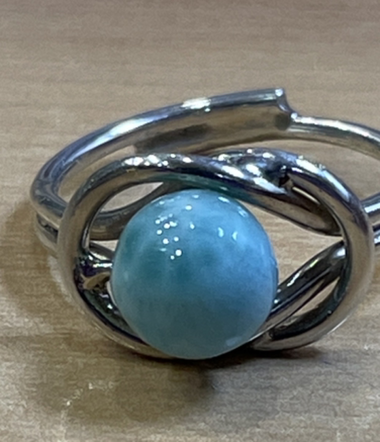 Sterling silver with Blue Stone Ring 🎁 - photo 2