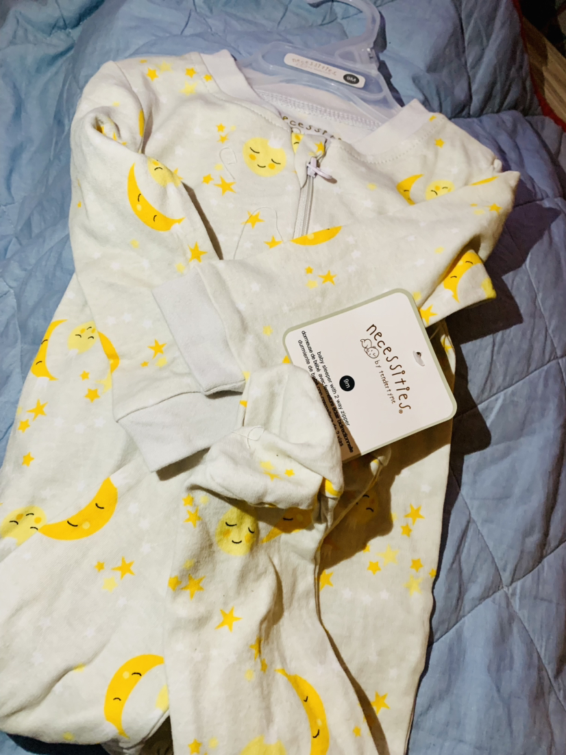 New baby footsie sleeper onesie with tags 9 months thumbnail