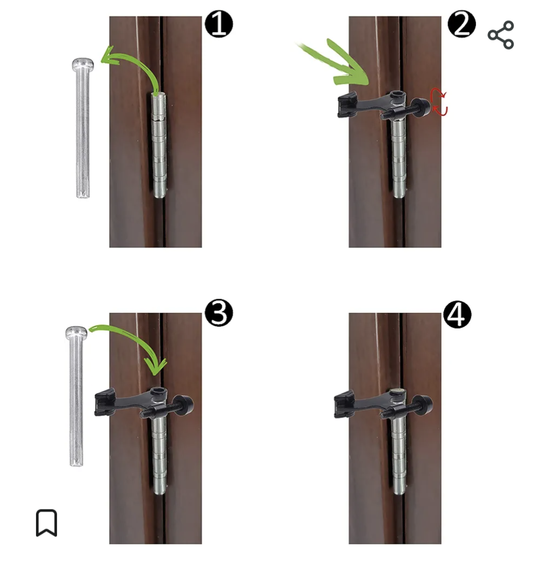 Door Bumper / Door Stop (mounted via door pin) thumbnail