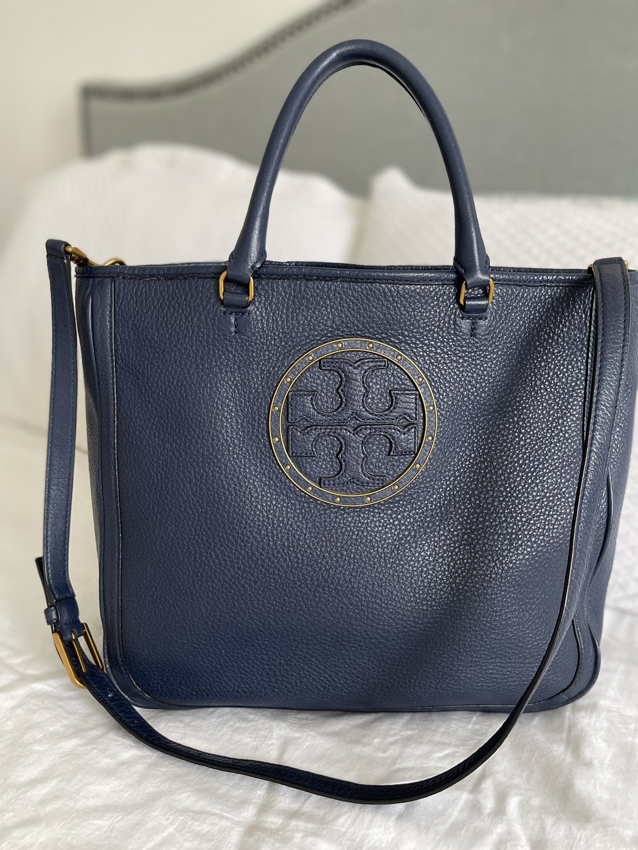 Tory Burch Stud Tote Bag - Royal Navy