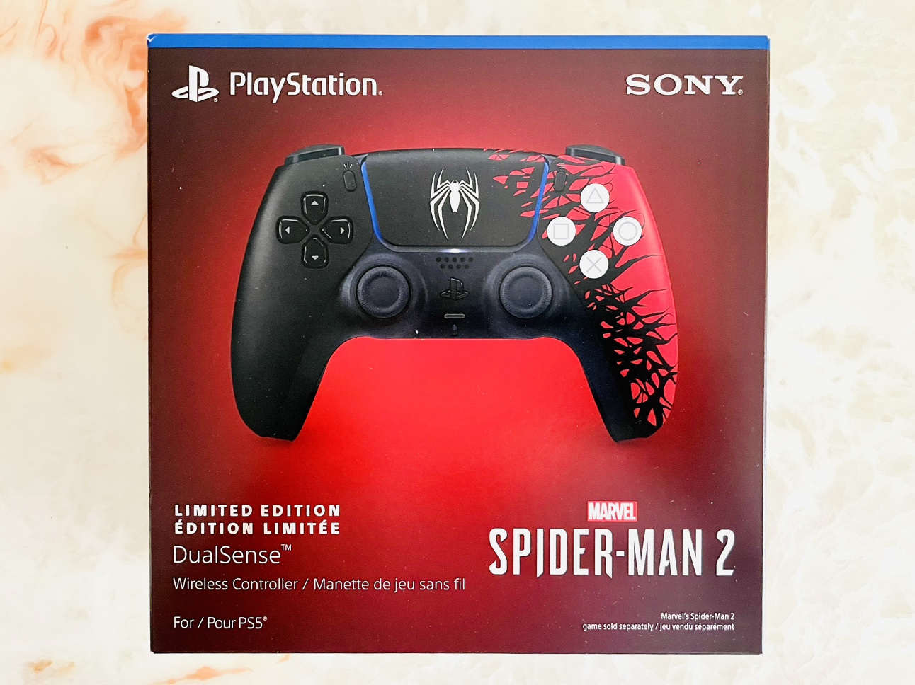 New, sealed. PS5 DualSense controller, Spider-Man 2 limited edt