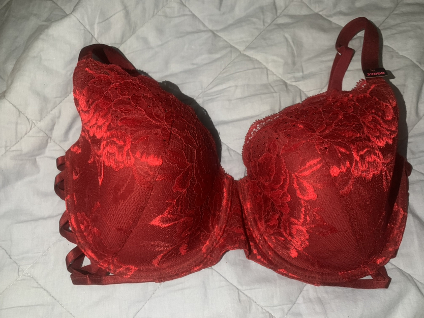 🔥CHRISTMAS RED LA SENZA BRA 32DDD *NEW* thumbnail