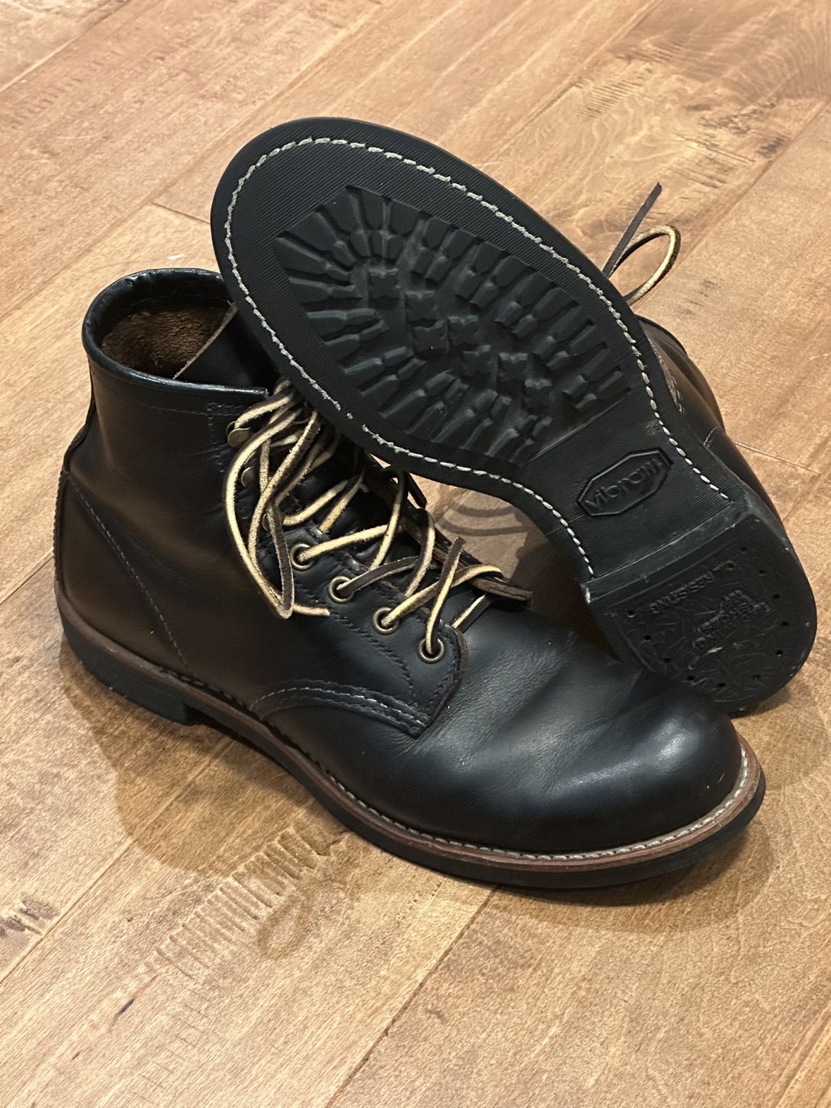 Redwing 3345 Blacksmith Black Prairie Leather Boots thumbnail